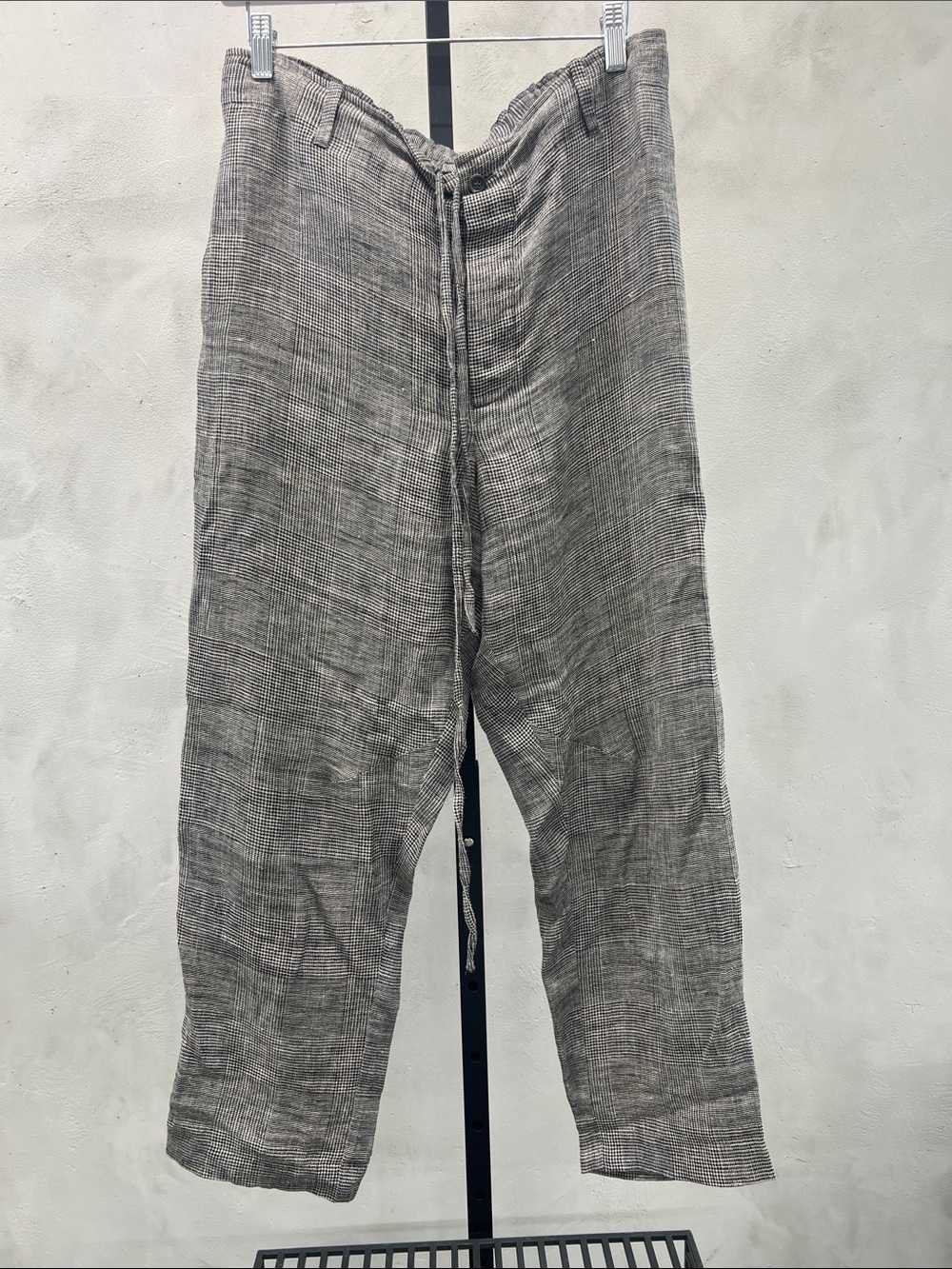 Men's Lightweight Gray Drawstring Chinos